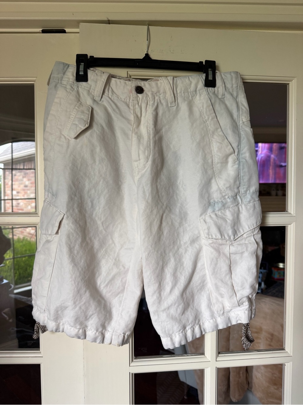 BOSS Orange Sheridan White Cargo Shorts Men’s 32R Comfort Fit